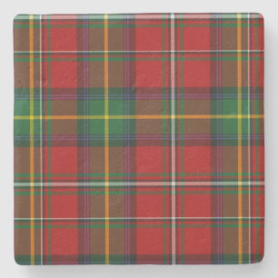 Posavasos De Piedra Clan Boyd Tartan Plaid Stone Coaster