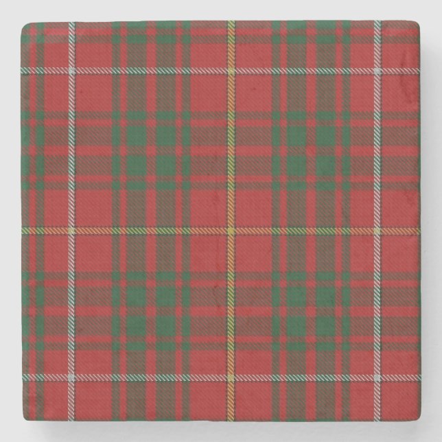 Posavasos De Piedra Clan Bruce Tartan Plaid Stone Coaster (Anverso)