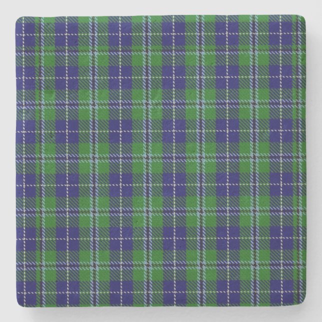 Posavasos De Piedra Clan Douglas Tartan Plaid Stone Coaster (Anverso)