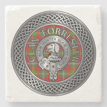 Clan Forrester | Foster Escudo y Tartan Knot