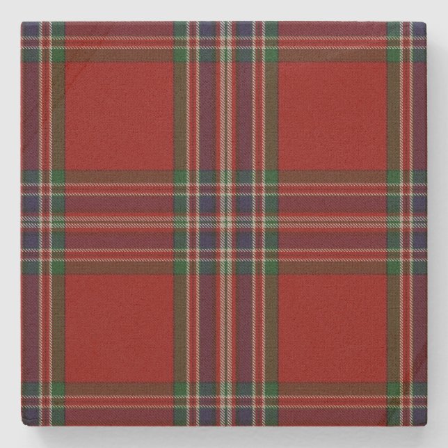 Posavasos De Piedra Clan MacFarlane Vestido Tartan Plaid Stone Coaster (Anverso)