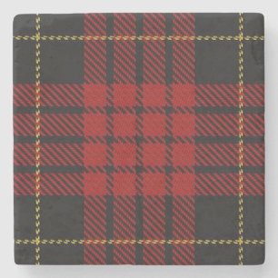 Posavasos De Piedra Clan MacQueen Tartán