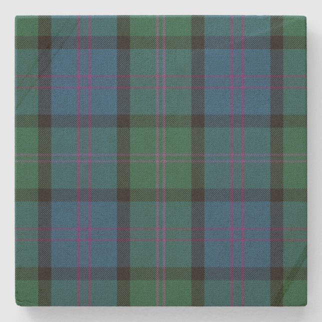 Posavasos De Piedra Clan MacThomas Vestido Tartan Plaid Stone Coaster (Anverso)