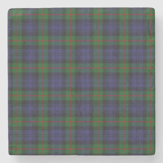 Posavasos De Piedra Clan Murray Tartan Plaid Stone Coaster (Anverso)