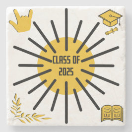 Posavasos De Piedra Clase de 2025 - Sunshine