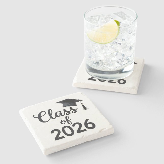 Posavasos De Piedra Clase De 2026 (Lateral)