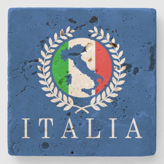 Posavasos De Piedra Clásico de Italia (Anverso)