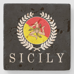 Posavasos De Piedra Clásico de Sicilia