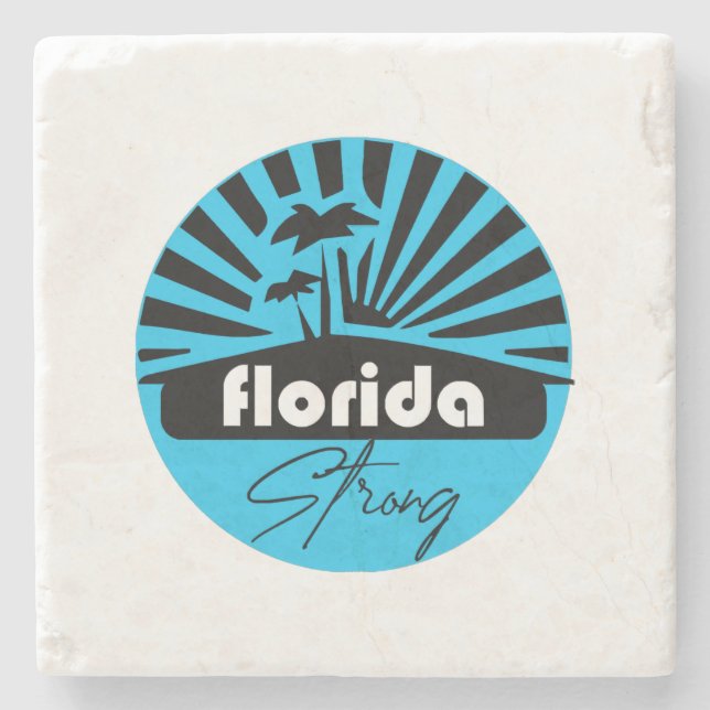 Posavasos De Piedra Clásico Florida Strong (Anverso)