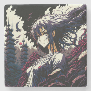Posavasos De Piedra Classic Vintage Anime Girl - 90's Manga