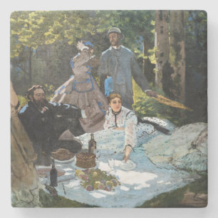 Posavasos De Piedra Claude Monet - Almuerzo en el césped, panel derech