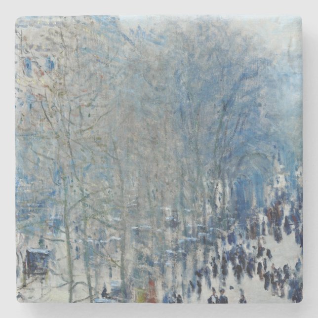 Posavasos De Piedra Claude Monet - Boulevard des Capucines (Anverso)