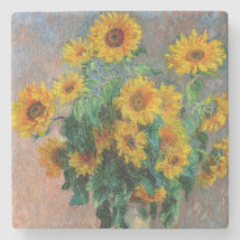 Posavasos De Piedra Claude Monet - Bouquet de girasoles