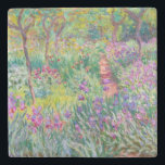 Posavasos De Piedra Claude Monet - El jardín del Iris en Giverny<br><div class="desc">El Jardín Iris de Giverny / El Jardín del Artista en Giverny - Claude Monet,  1899-1900</div>