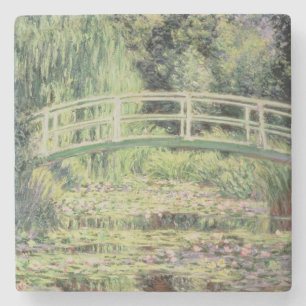 Posavasos De Piedra Claude Monet el   Nenuphars blanco, 1899