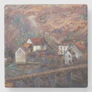 Posavasos De Piedra Claude Monet - El puente en Vervy