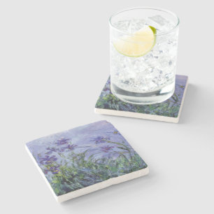 Posavasos De Piedra Claude Monet Lilac Irises
