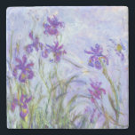 Posavasos De Piedra Claude Monet - Lilac Irises / Iris Mauves<br><div class="desc">Lilac Irises / Iris Mauves - Claude Monet,  1914-1917</div>