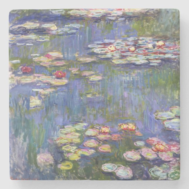 Posavasos De Piedra Claude Monet - Lilies de agua / Nympheas (Anverso)