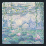 Posavasos De Piedra CLAUDE MONET - LÍNEAS de agua<br><div class="desc">CLAUDE MONET - Aceite sobre lirios de agua sobre lienzo; reproducción</div>