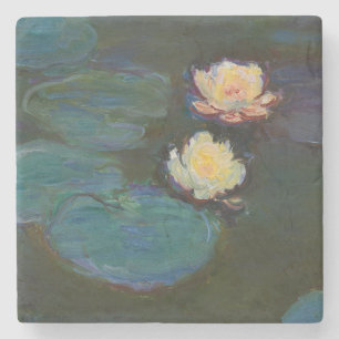 Posavasos De Piedra Claude Monet Nenúfares Arte al Óleo Impresionista