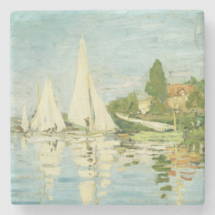 Posavasos De Piedra Claude Monet. Regattas en Argenteuil