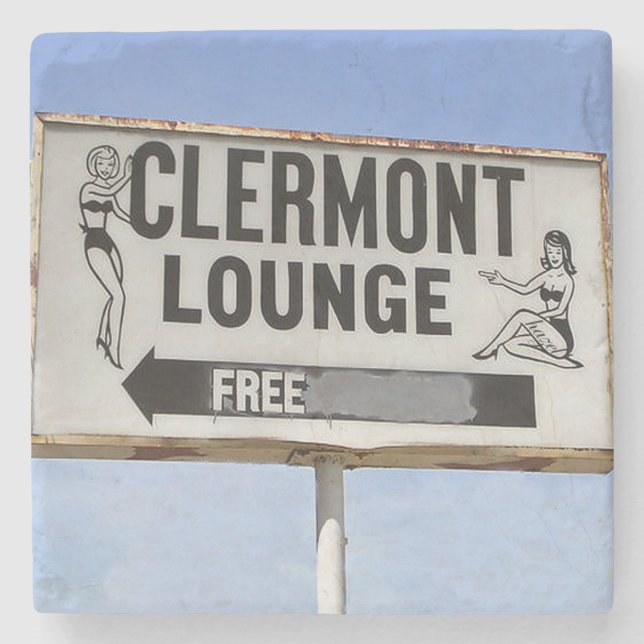 Posavasos De Piedra Clermont Lounge Atlanta, Clermont Lounge (Anverso)