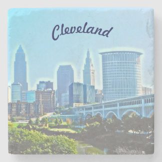 Posavasos De Piedra Cleveland Blue Morning