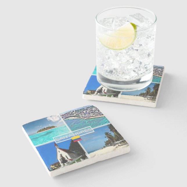 Posavasos De Piedra CO San Andrés - Johnny Cay - San Louis - (Lateral)