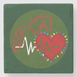 Posavasos De Piedra  Coaster Christmas Logo