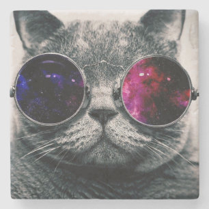 Posavasos De Piedra Coaster de Mármol - Gato Fresco