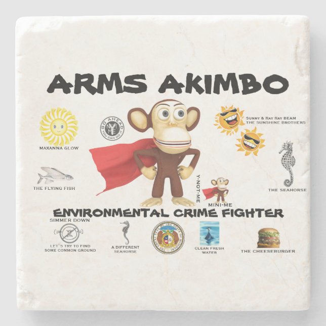 Posavasos De Piedra Coaster de piedra ARMSAKIMBO (Anverso)
