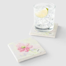 Coaster de Piedra : Flor de Iris .
