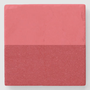 Posavasos De Piedra Coaster de Piedra Rojo Tomate Mitad y Mitad – Pers