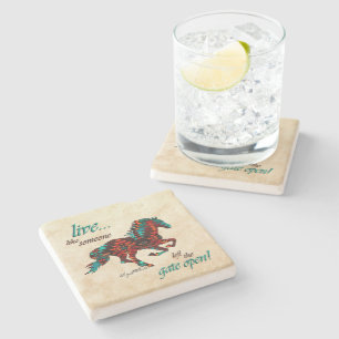 Posavasos De Piedra Coaster De Piedra Viva Como Si Alguien Dejó La Pue