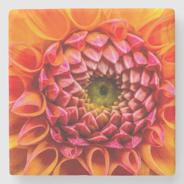 Posavasos De Piedra Coaster, floral art (Anverso)