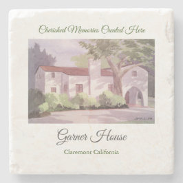 Posavasos De Piedra Coaster - Garner House - Claremont CA