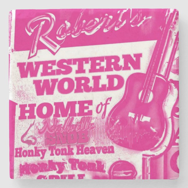 POSAVASOS DE PIEDRA COASTER HIGHBALL HONKY TONK (Anverso)