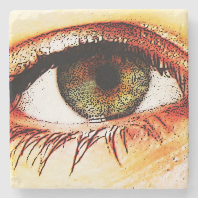 Posavasos De Piedra Coastercino ocular (Anverso)