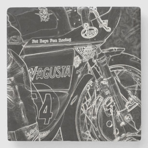 Posavasos De Piedra Coastercn de moto 1