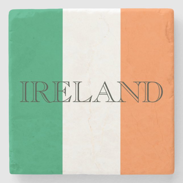 Posavasos De Piedra Coasterisco de Irlanda de la bandera irlandesa (Anverso)