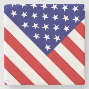Posavasos De Piedra Coasterisco de la bandera de los Estados Unidos