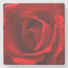 Posavasos De Piedra Coasterisco de la rosa roja