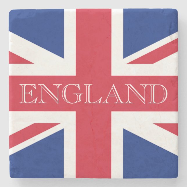 Posavasos De Piedra Coasterisco de Union Jack Flag England (Anverso)