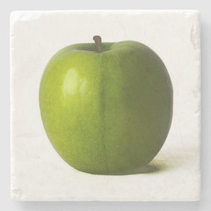 Posavasos De Piedra Coasterisco verde de Apple