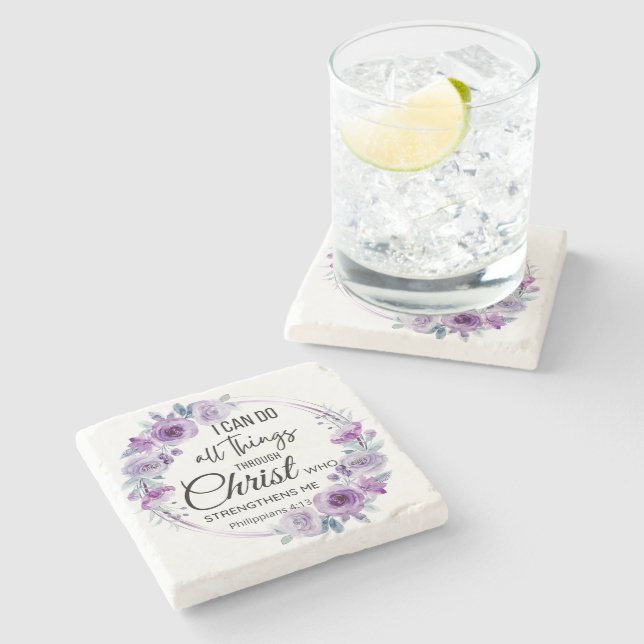 Posavasos De Piedra Coasters de Cristiano (Lateral)
