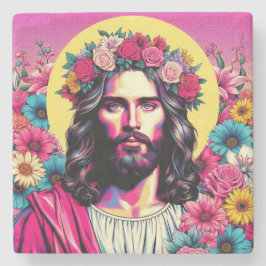 Posavasos De Piedra ¡Coasters de Jesús rosa!