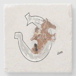 Posavasos De Piedra Coastert de piedra: Lucky