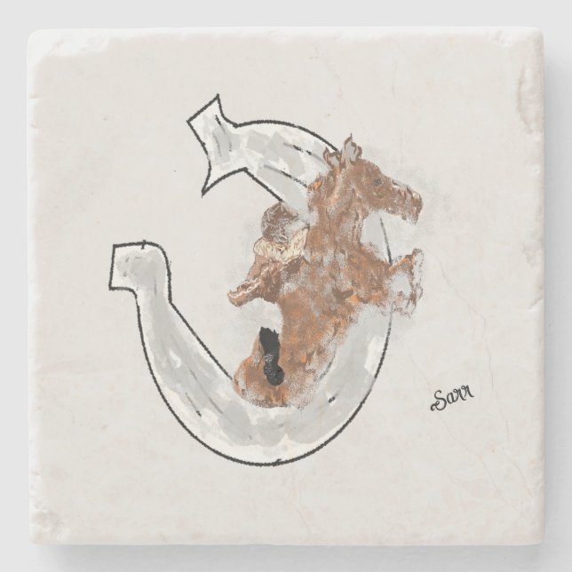 Posavasos De Piedra Coastert de piedra: Lucky (Anverso)