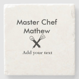 Posavasos De Piedra Cocina maestra cocinera panadería cocinero agregar